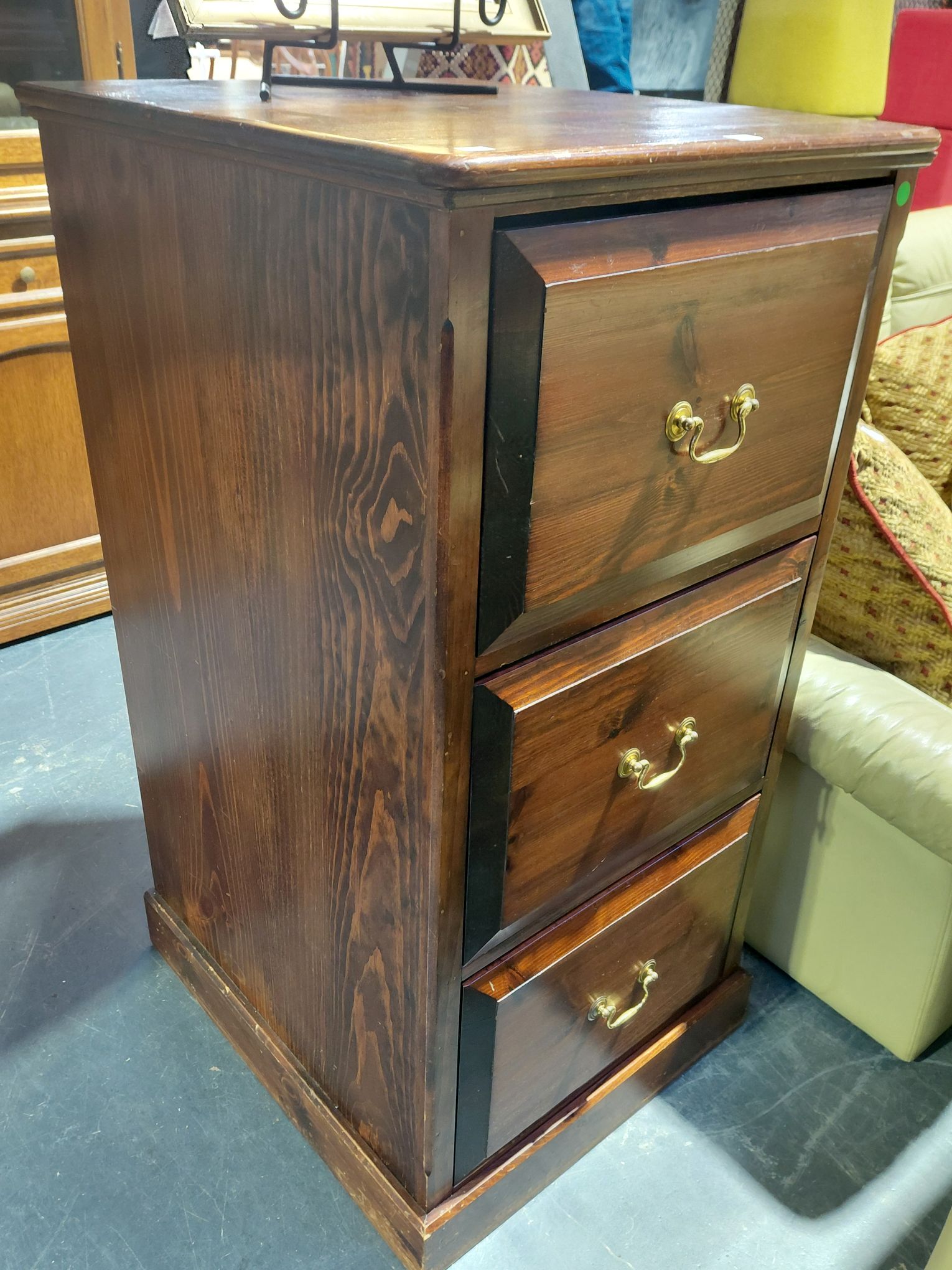 PINE FILING CABINET