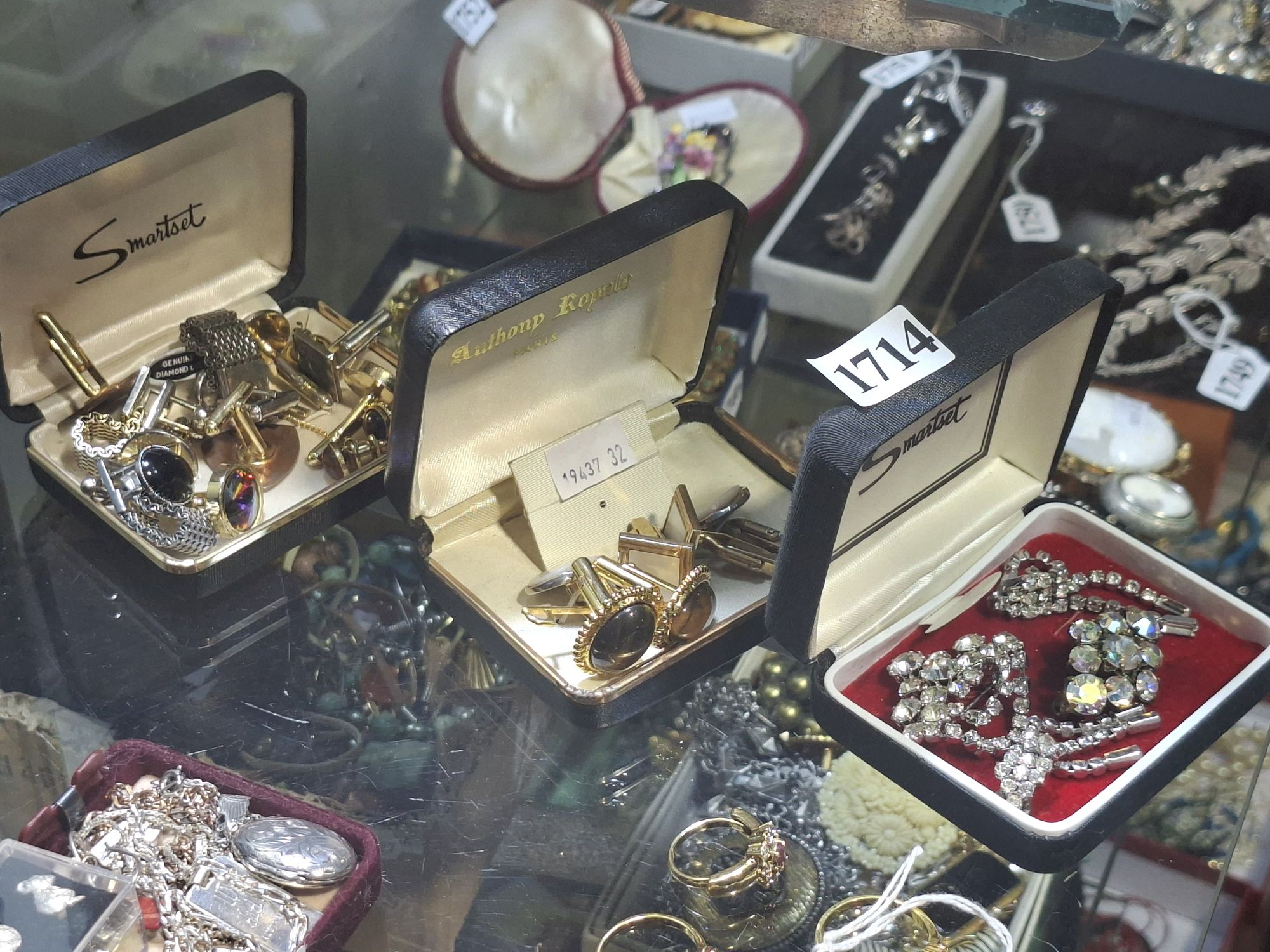 Vintage Costume Jewellery And Cufflinks