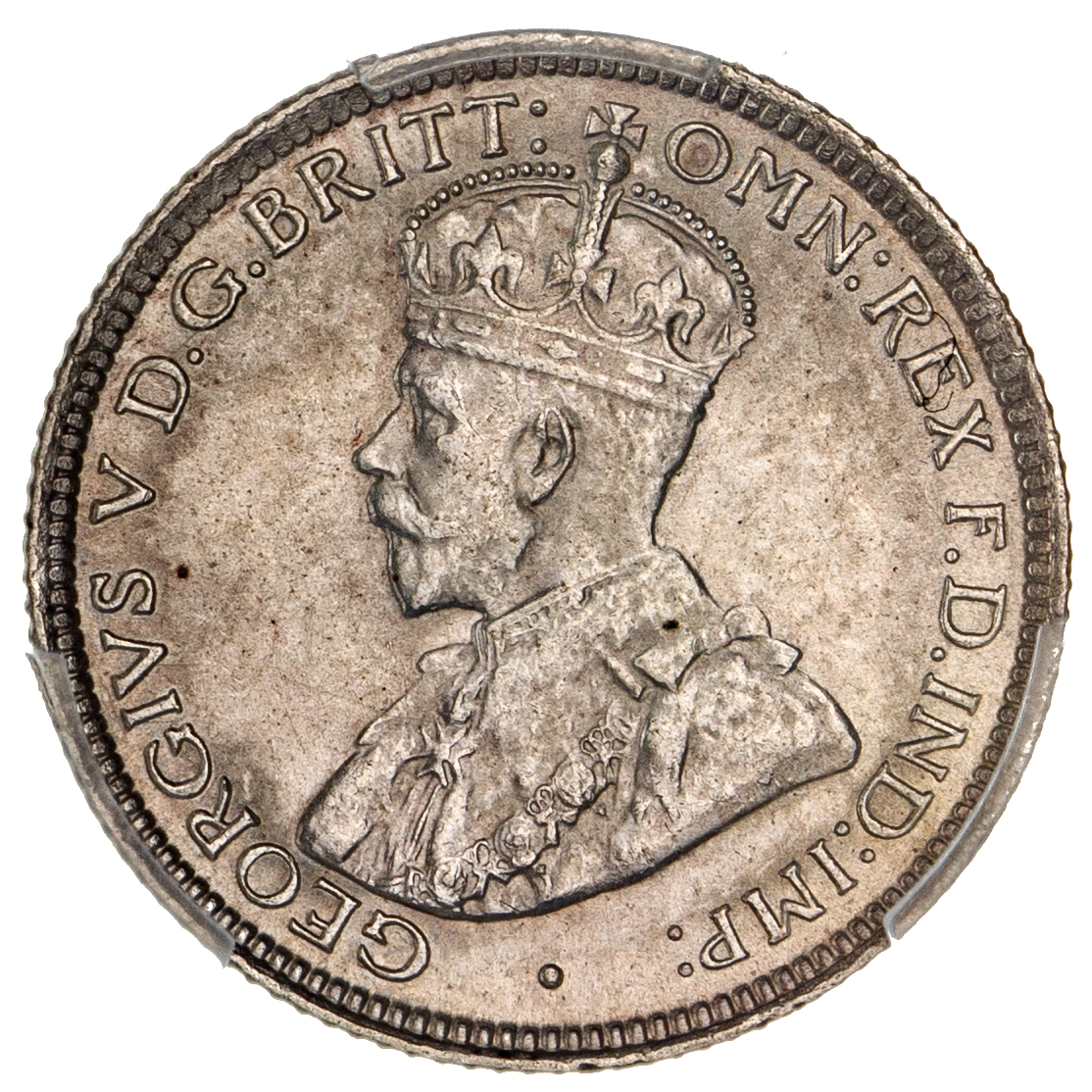 George V, Sixpence, 1914, PCGS MS 64