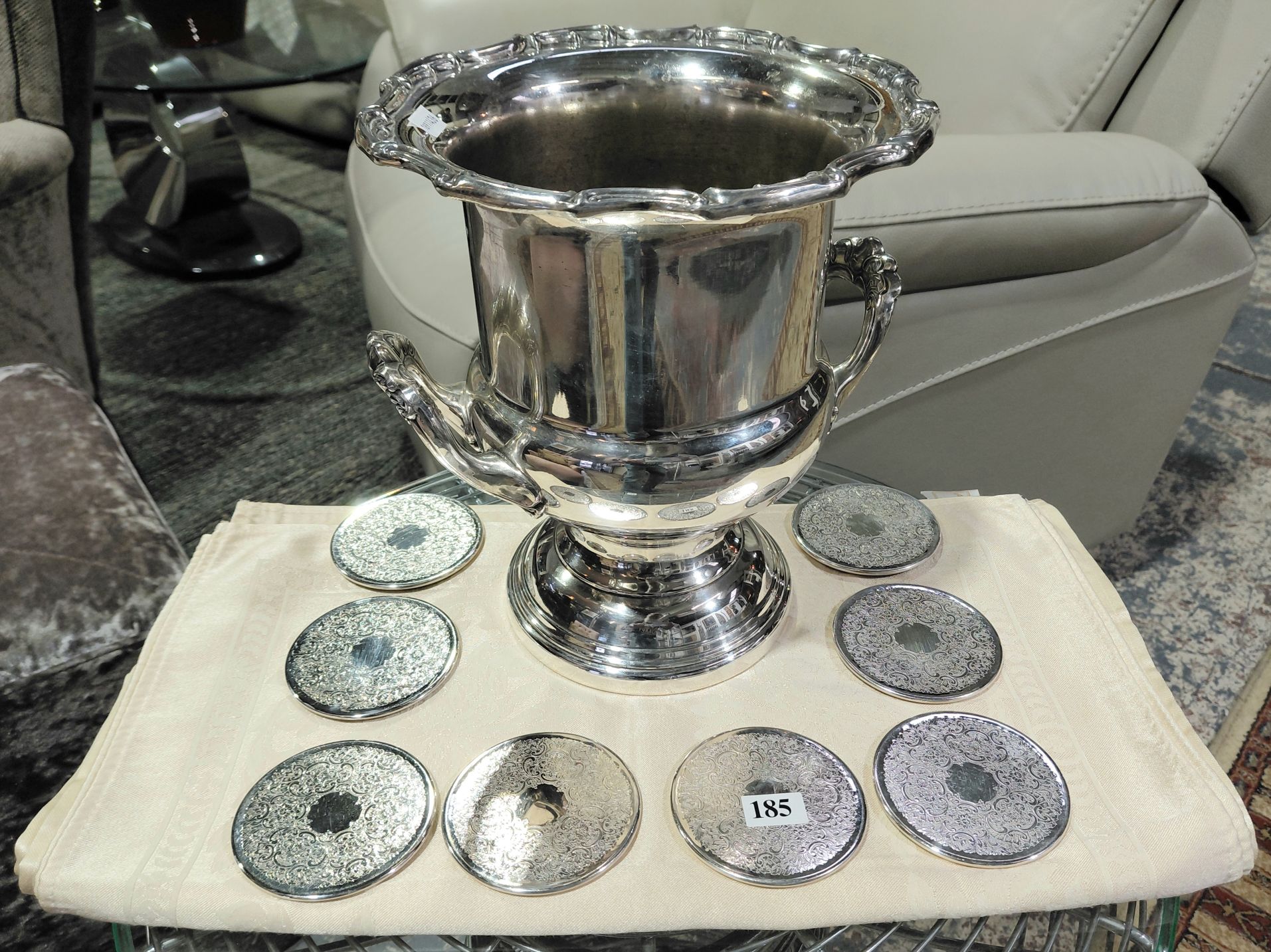 SILVERPLATED ICE BUCKET
