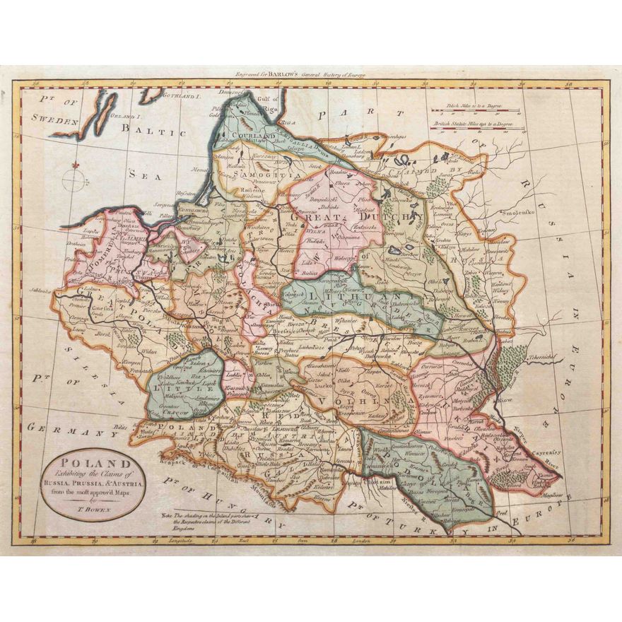 Thomas Bowen | Poland Exhibiting the Claims of Russia, Prussia, & Austria