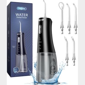 ONLYONE WATER DENTAL FLOSSER PICK FOR TEETH, 300ML PORTABLE ORAL IRRIGATOR, RECHARGEABLE TRAVEL IRRIGATION CLEANER, PROFESSIONAL E