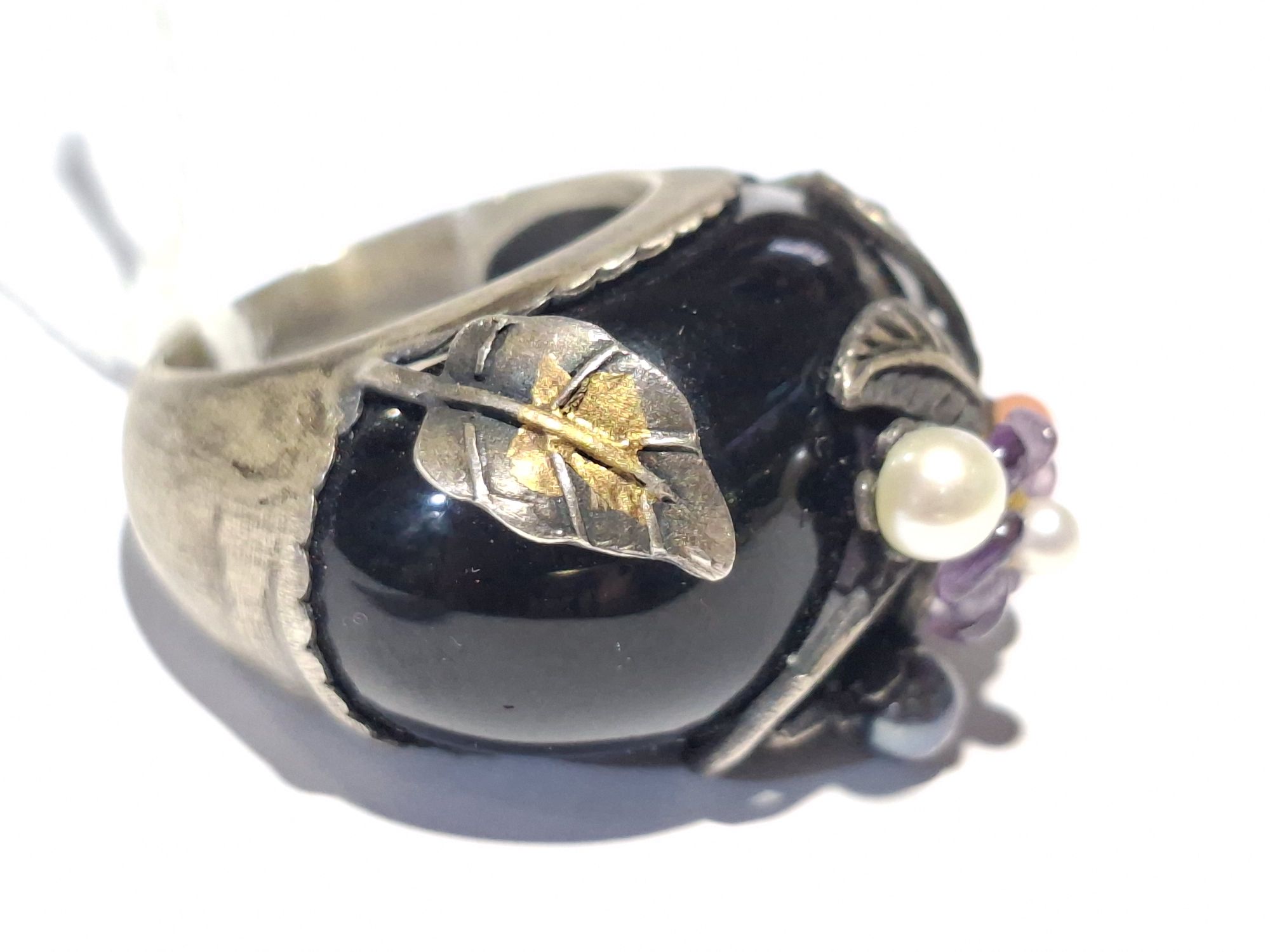 925 Sterling Silver And Stone Ring