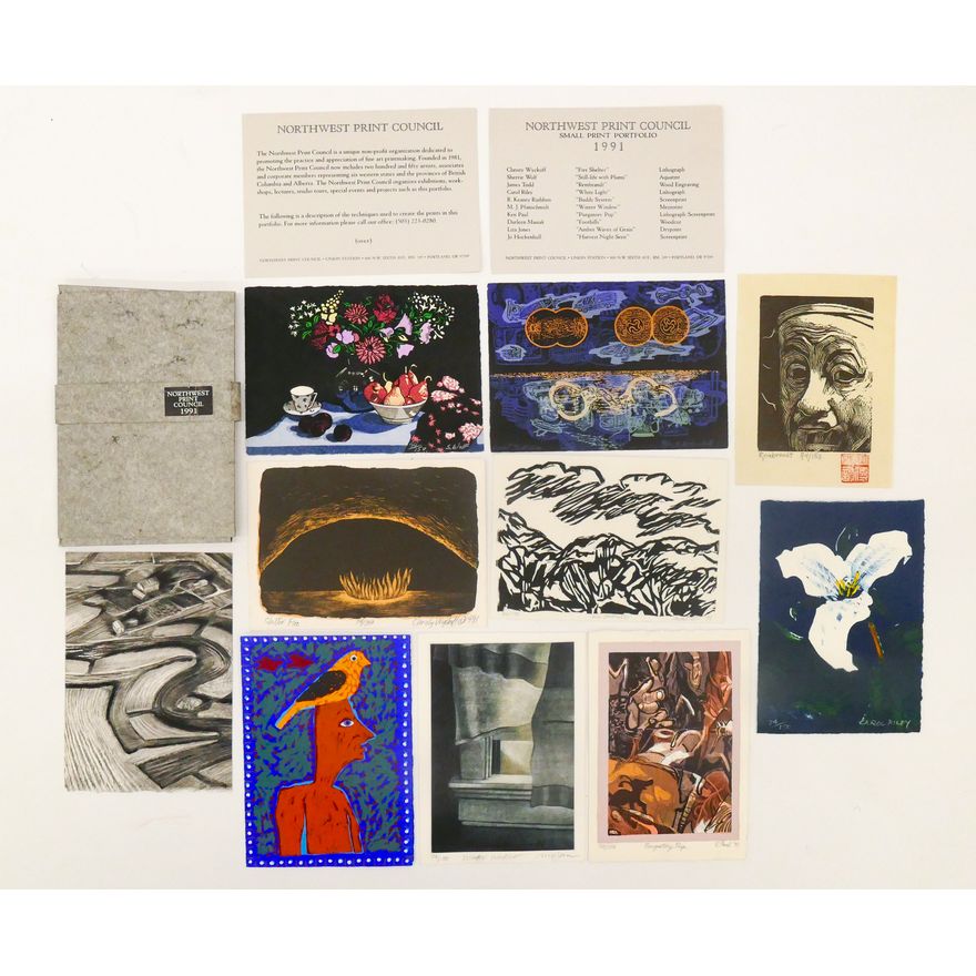1991 Northwest Print Council Small Portfolio 4.5''x6''