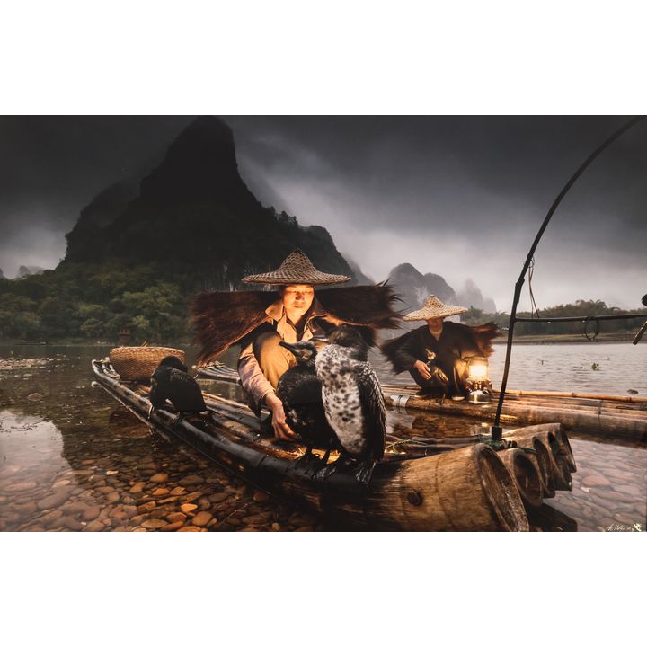 Art Wolfe ''The Night Fisherman'' Chromira Print