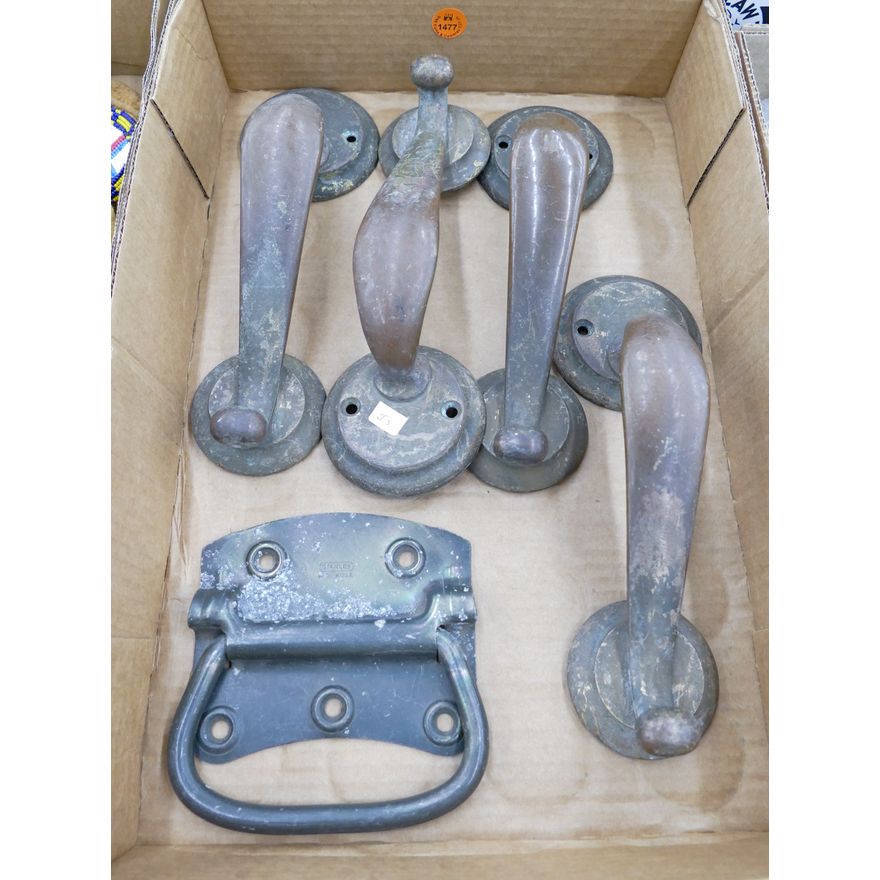 Box Old Bronze Door Handles