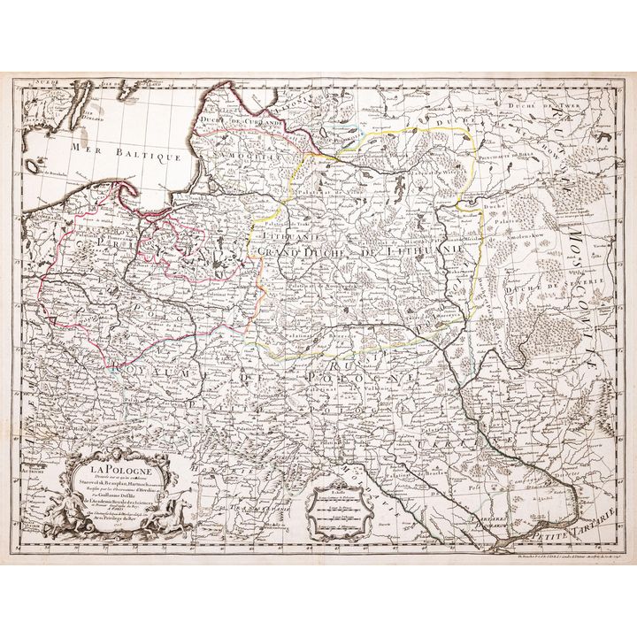 Guillaume de l’Isle | La Pologne dresée sur ce qu’en ont donne Starovolsk, Beauplan, Hartknoch...