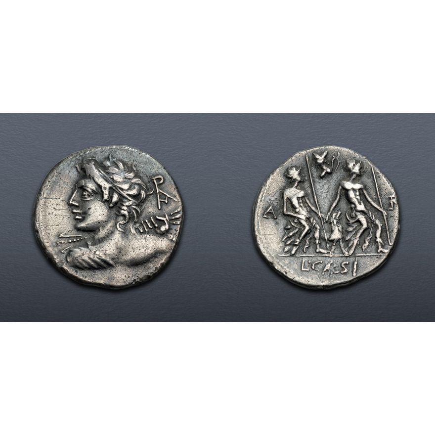 112 Bc Lucius Caesius. 112-111 BC. AR Denarius (20mm, 3.71 g, 6h). Rome mint ...