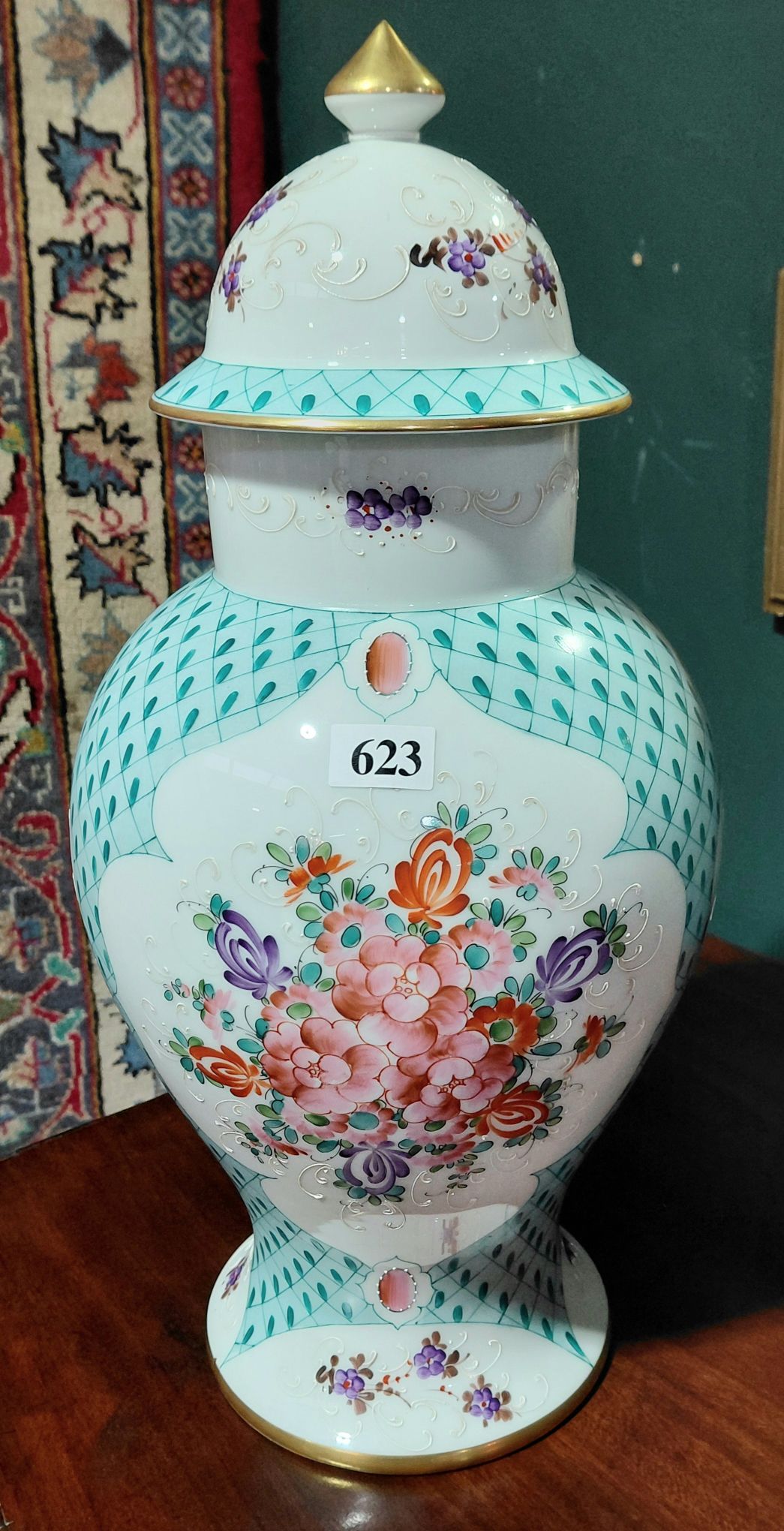 623 · LIMOGES FRENCH FLORAL VASE