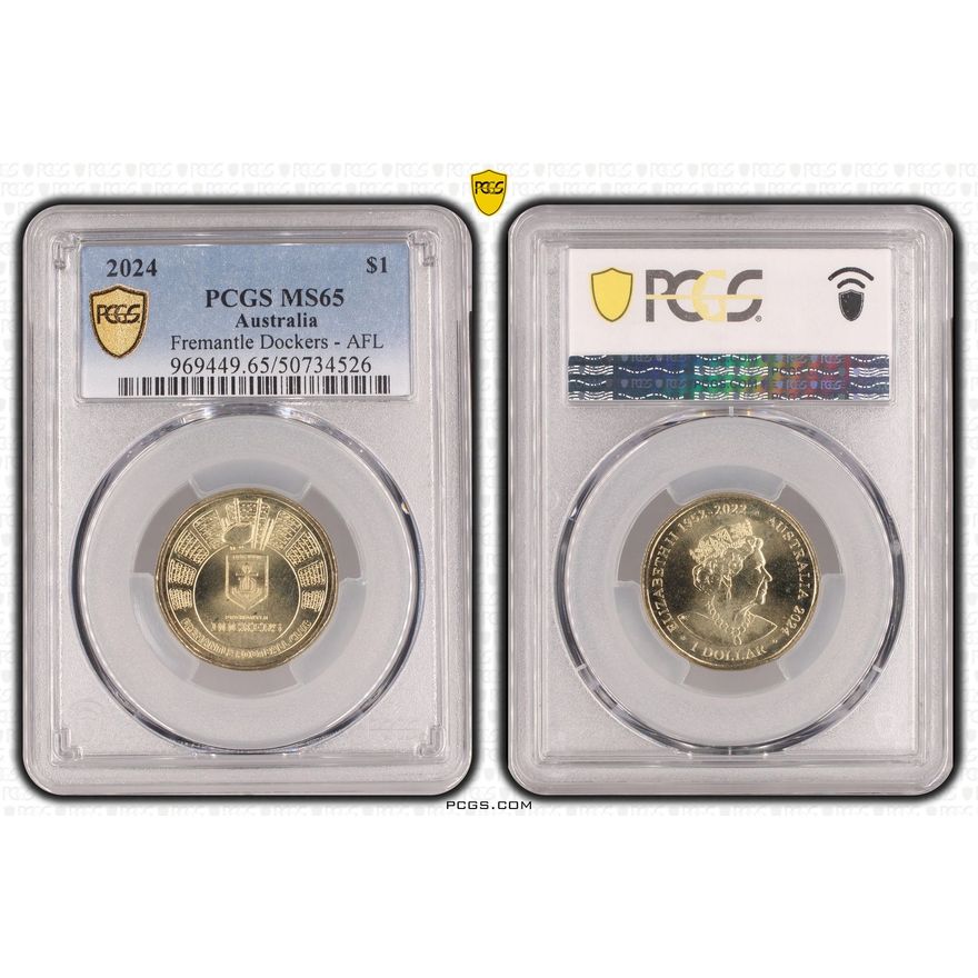 Fremantle Dockers - AFL, One Dollar, 2024, PCGS MS65