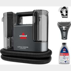 BISSELL LITTLE GREEN CORDLESS PORTABLE DEEP CLEANER, 3682B SMALL FLOOR CLEANING DEVICES, BLACK