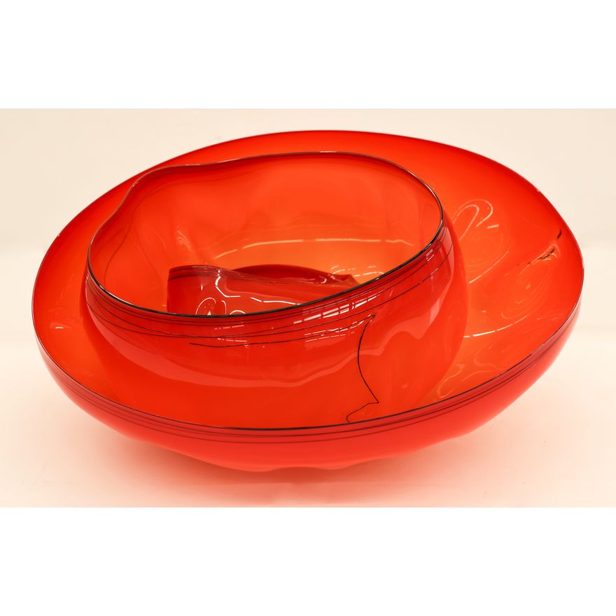 Dale Chihuly ''Fire Red Basket Set'' 1993-94 Glass