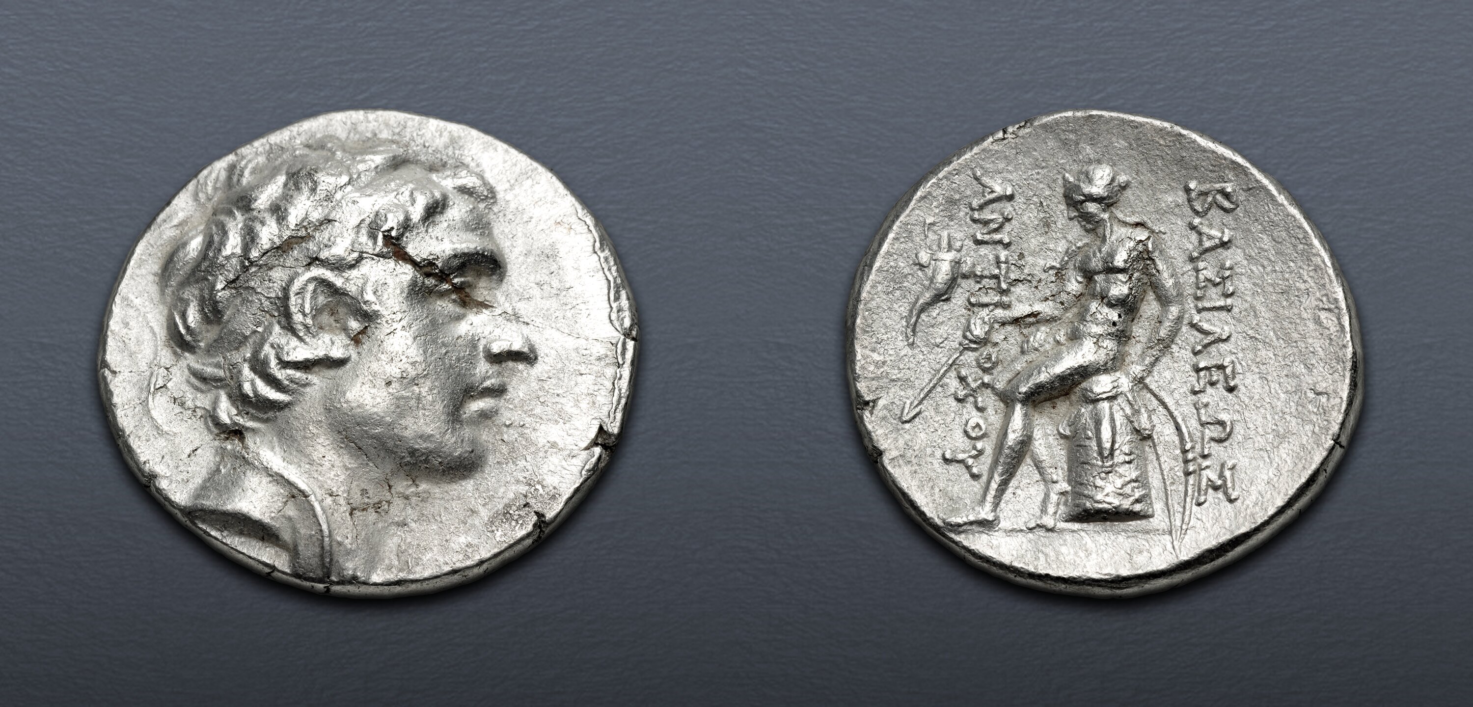 SELEUKID EMPIRE. Antiochos III ‘the Great’. 222-187 BC. AR Tetradrachm ...