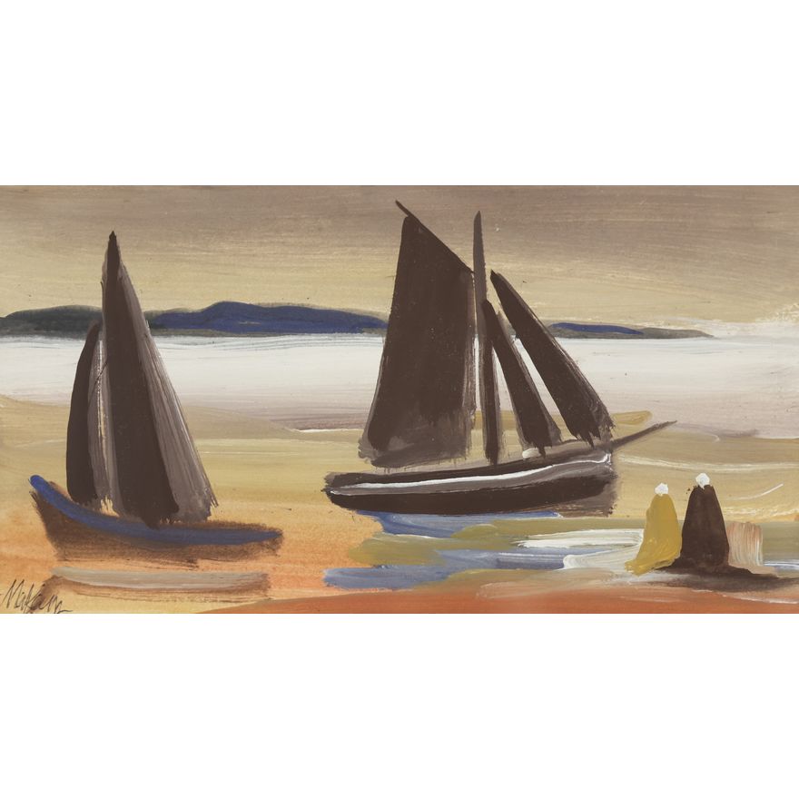 Markey Robinson ''Ships to Shore'' 1994 Oil