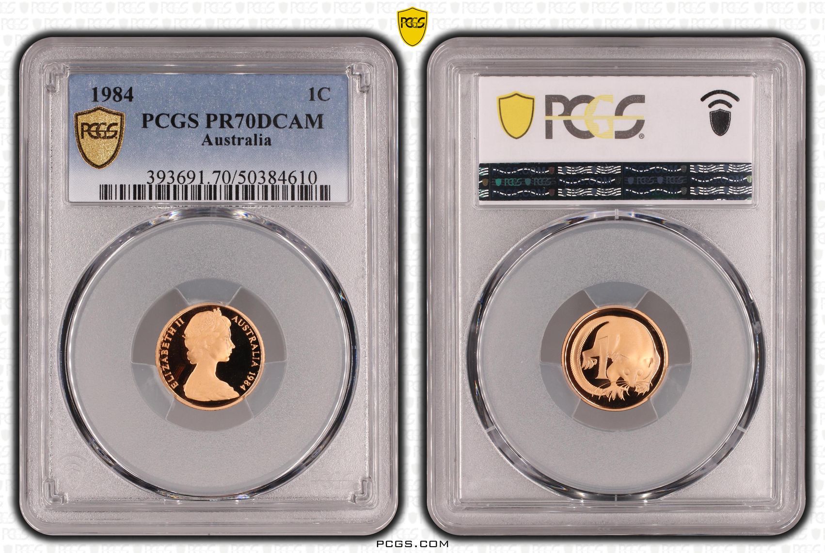 One Cent, 1984, Pcgs Pr70dcam