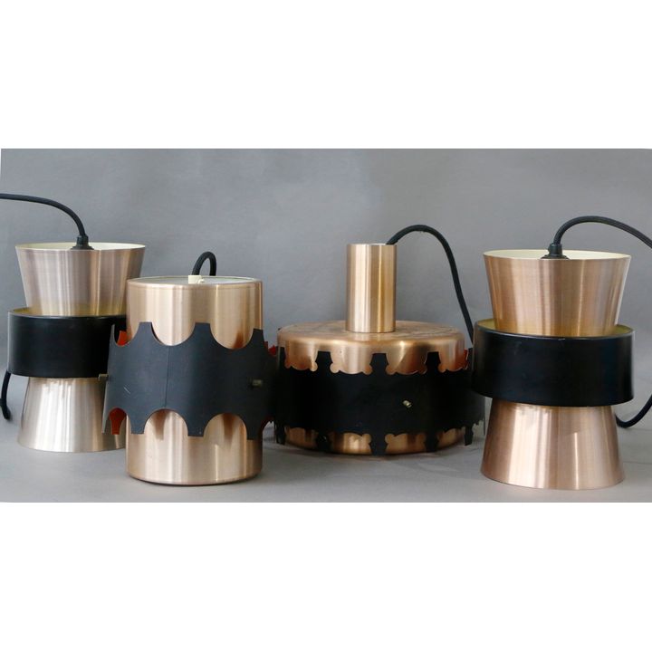 Jo Hammerborg Fog & Mørup - Four hanging pendant lights in ‘Saturn’ design