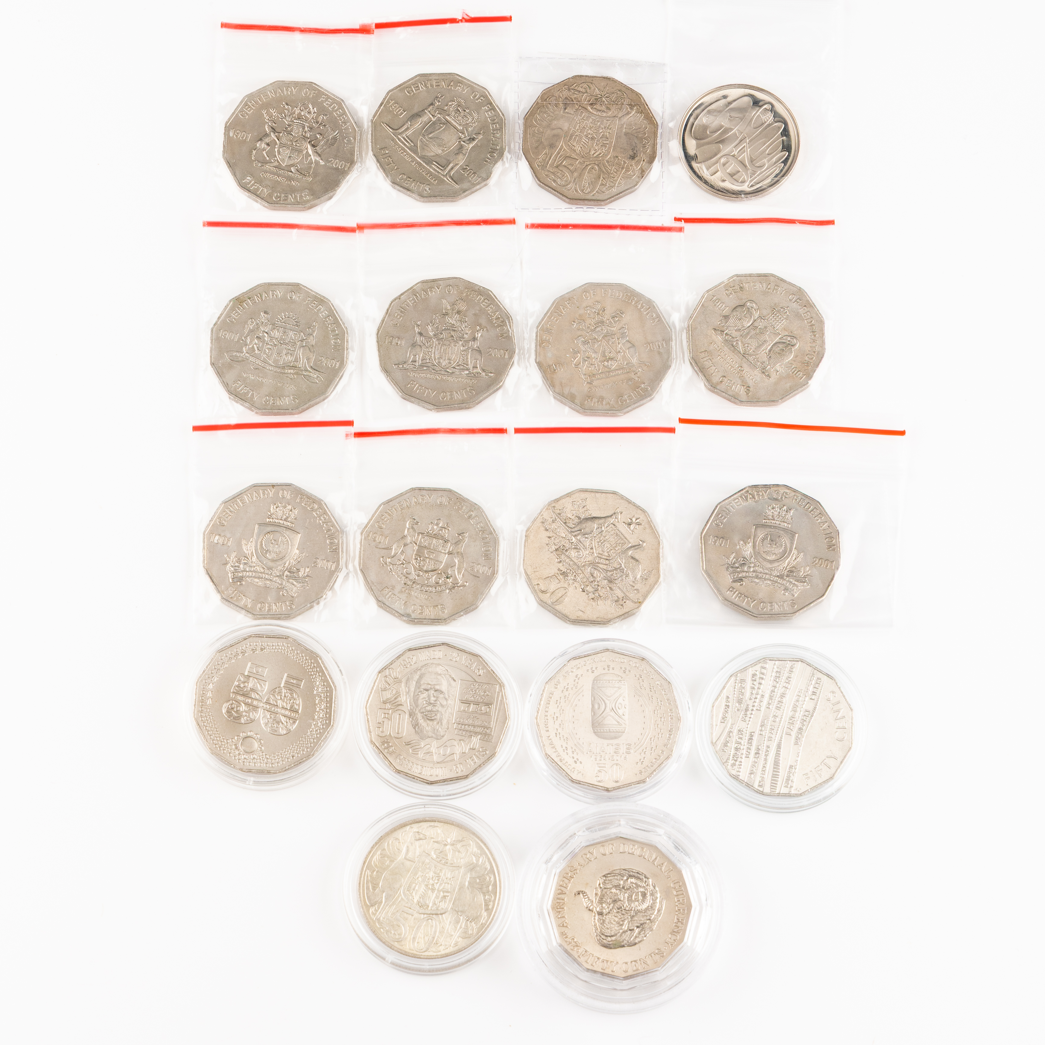 Elizabeth II - Charles III, Fifty Cents, 1966 - 2024, UNC