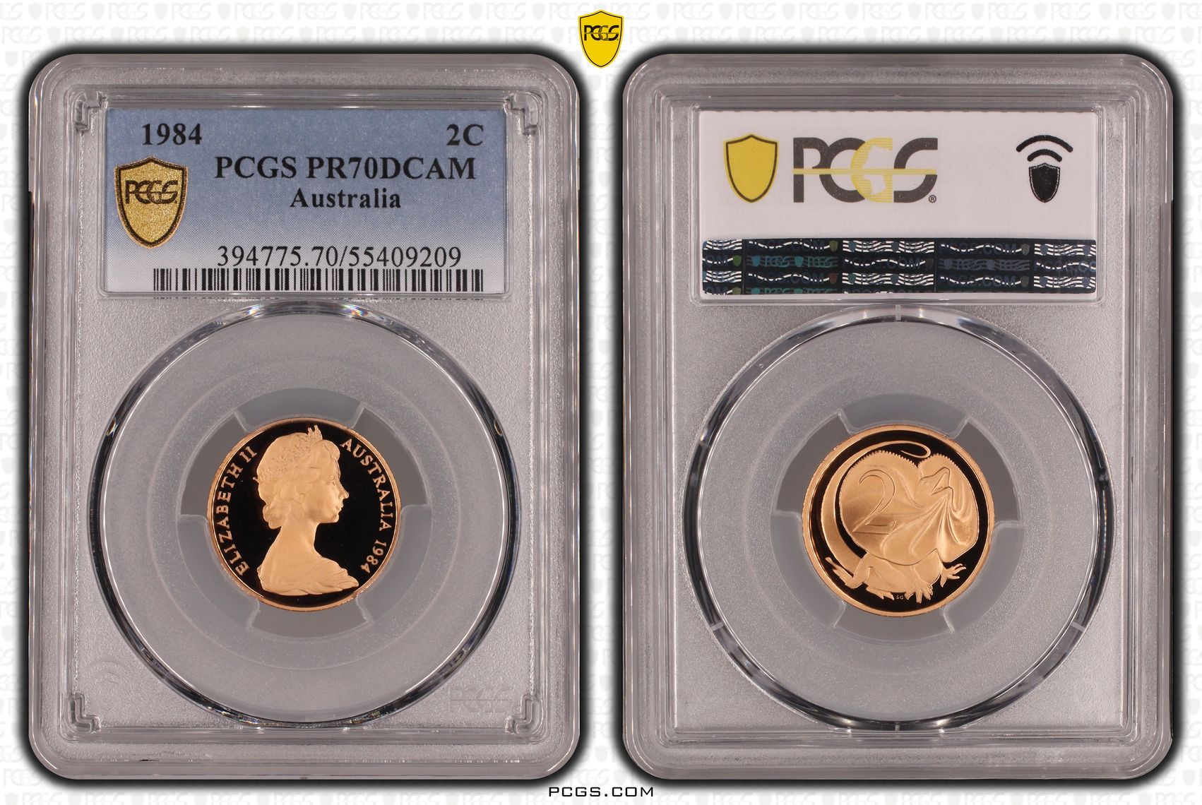 Two Cent, 1984, Pcgs Pr70dcam