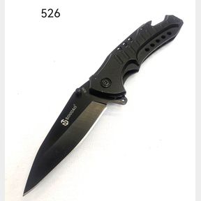 SOUDAO 526 full black folding knife with window smasher total lenth 20cm blade 9cm - 50660/2889