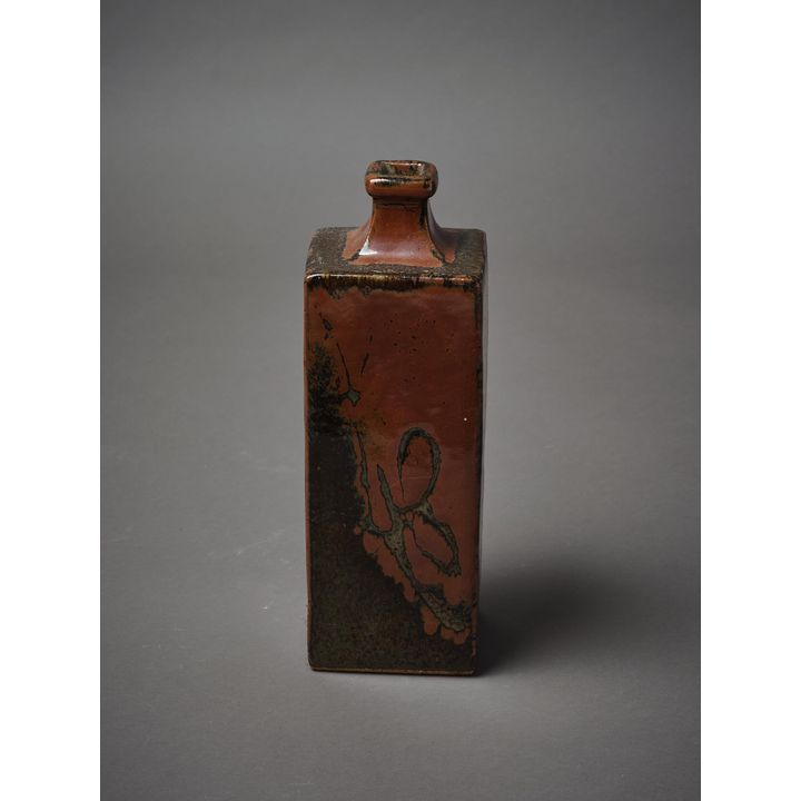Len Castle - A square sided bottle vase