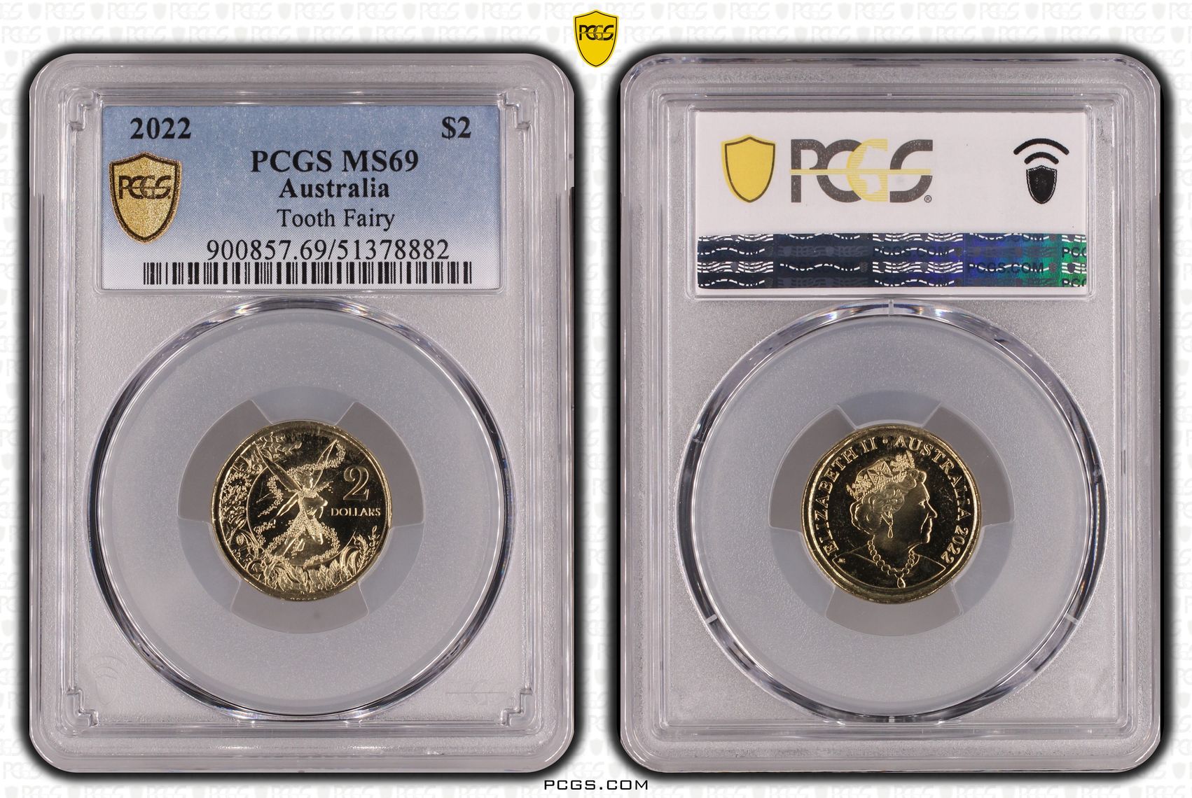Tooth Fairy, Two Dollar, 2022, PCGS MS69