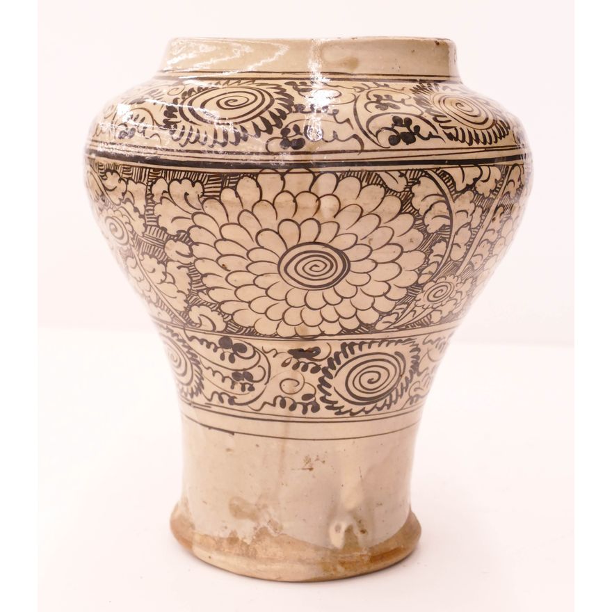 Chinese Yuan Cizhou Floral Decorated Jar