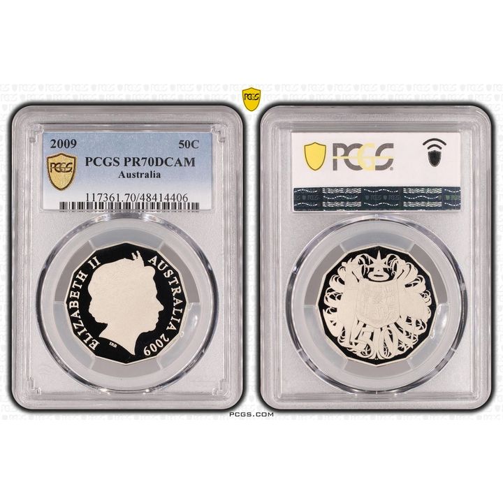 Elizabeth II, Fifty Cent, 2009, PCGS PR70DCAM