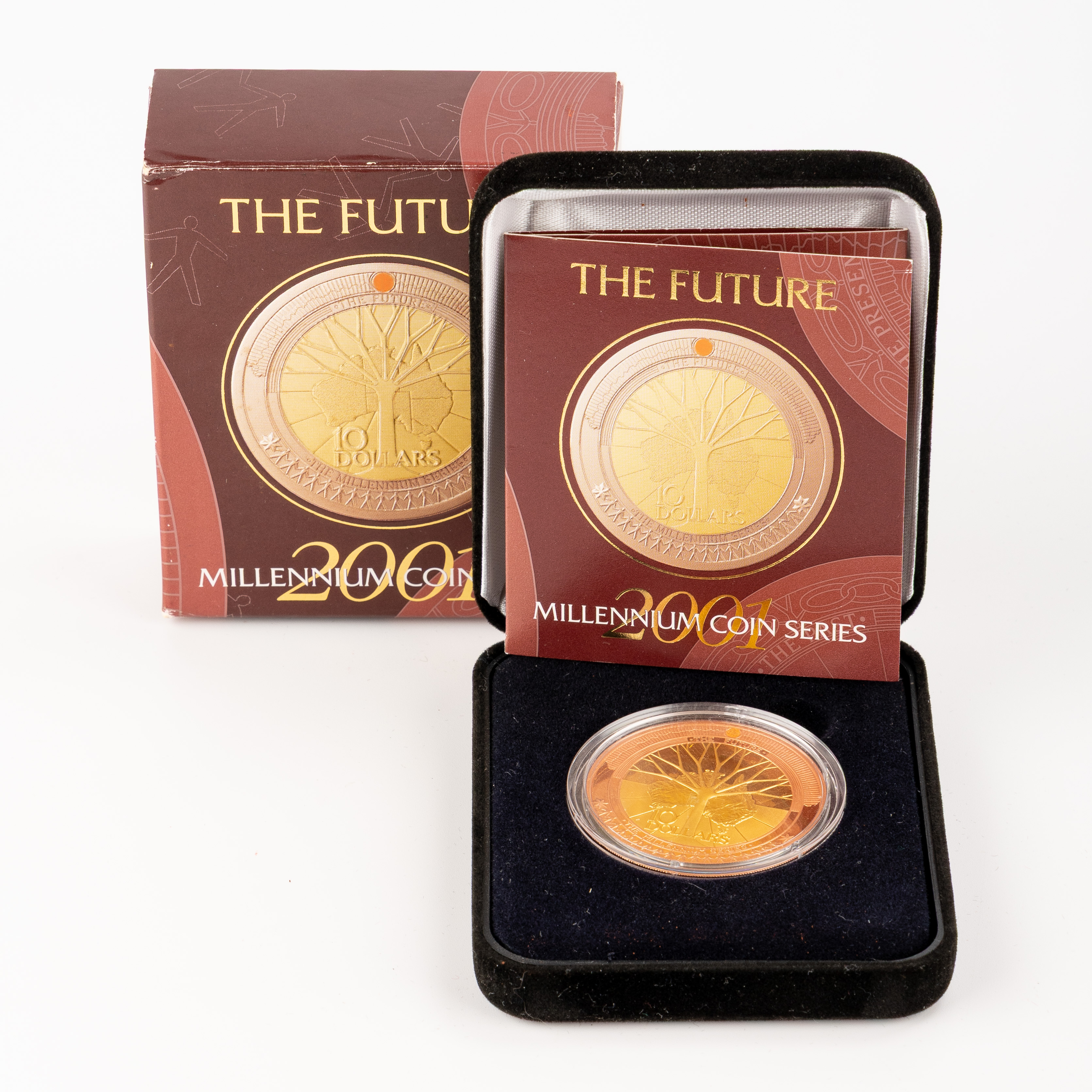 167 · Millennium Coin Series - The Future - Silver Proof, Ten Dollars, 2001