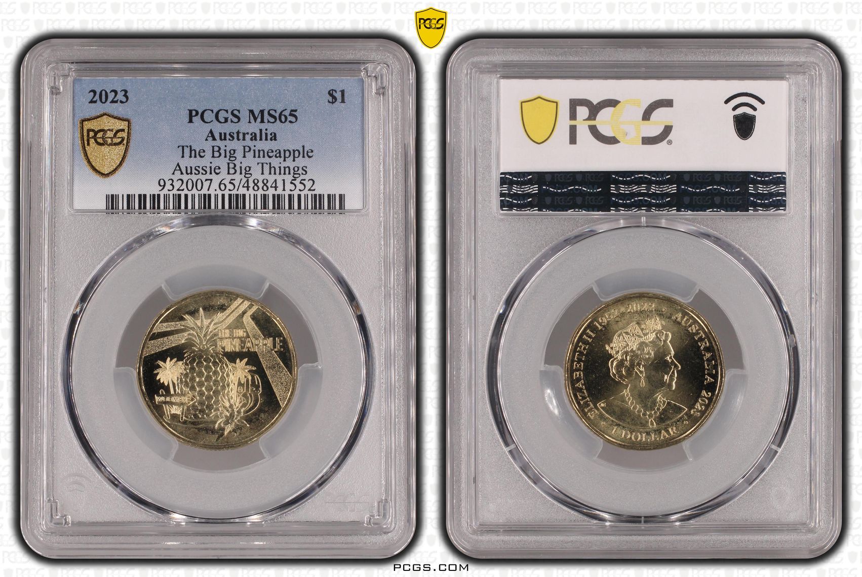 The Big Pineapple Aussie Big Things , One Dollar, 2023, PCGS MS65