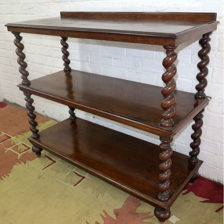 VICTORIAN MAHOGANY THREE-TIER BUFFET