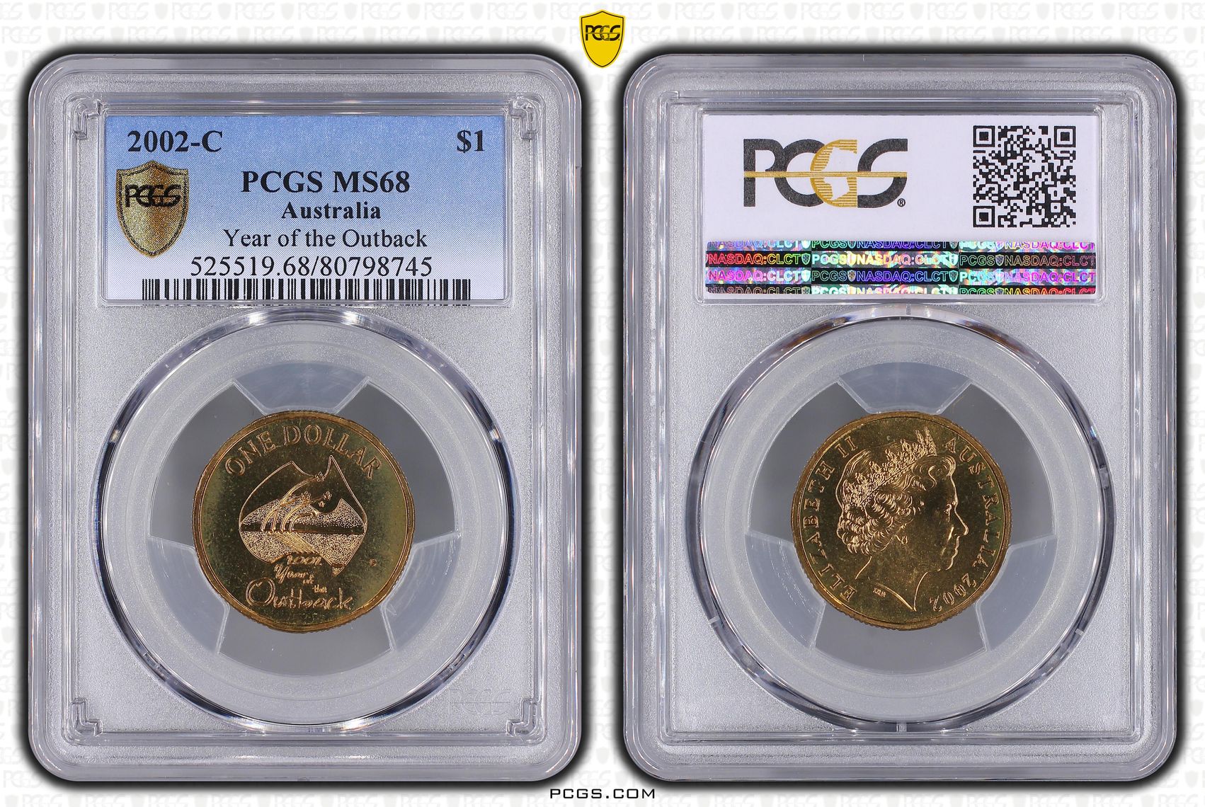 Year of the Outback POP 8/0, One Dollar, 2002-C, PCGS MS68