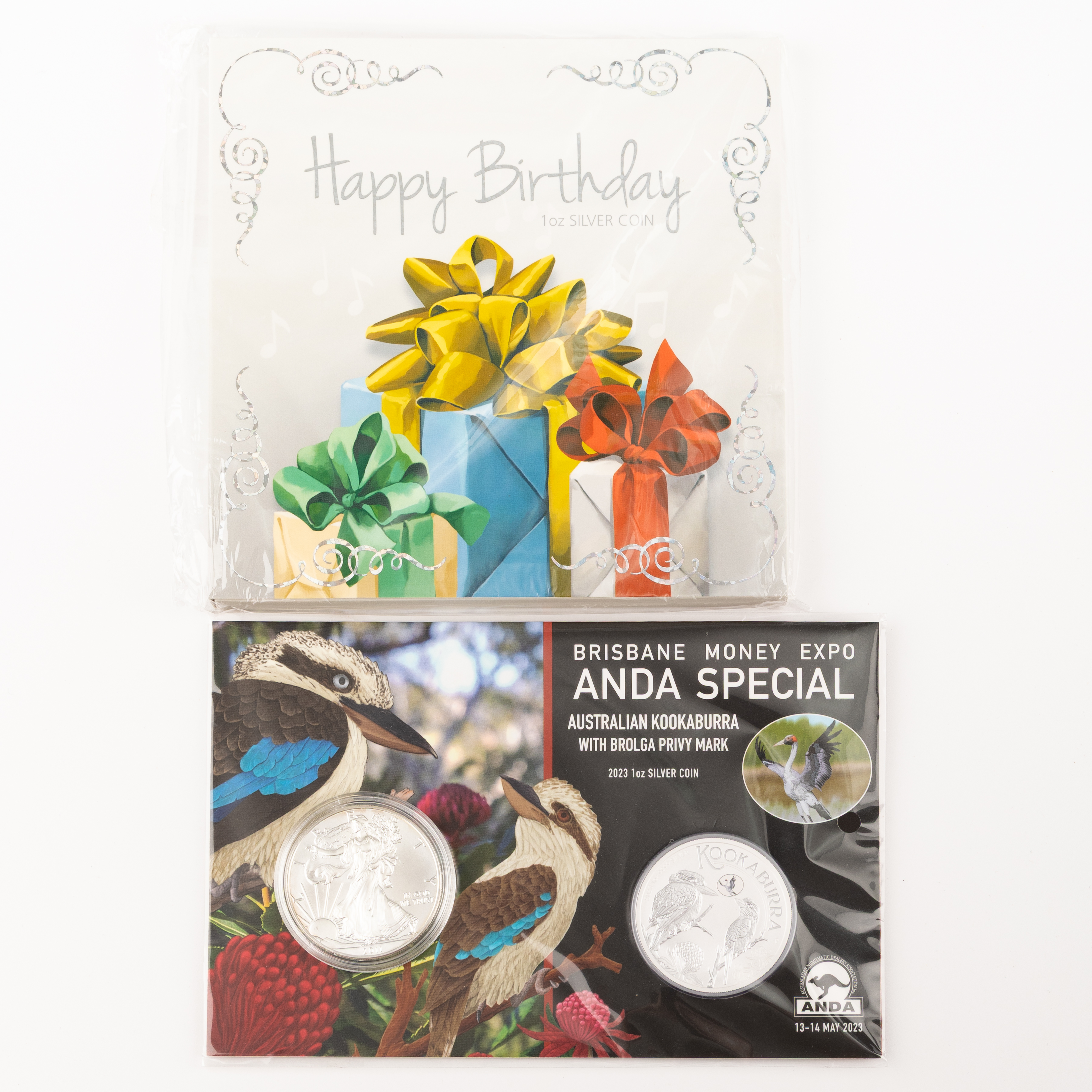 270 · Elizabeth II, Perth Mint - Kookaburra & Happy Birthday, One Dollar, 2023, UNC