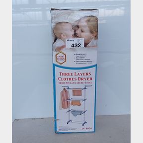 OUTDOOR FOLDABLE 3 TIER CLOTHES RACK - OUTDOOR FOLDABLE 3 TIER CLOTHES RACK
