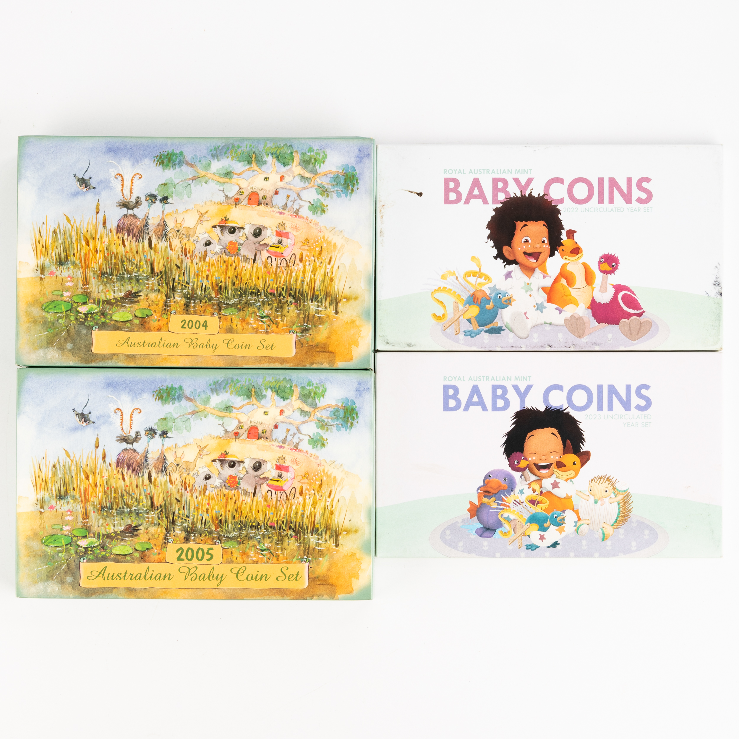 Elizabeth II, Bush Koala Baby Set, Five Cents - Two Dollars, 2004 - 2005, FDC