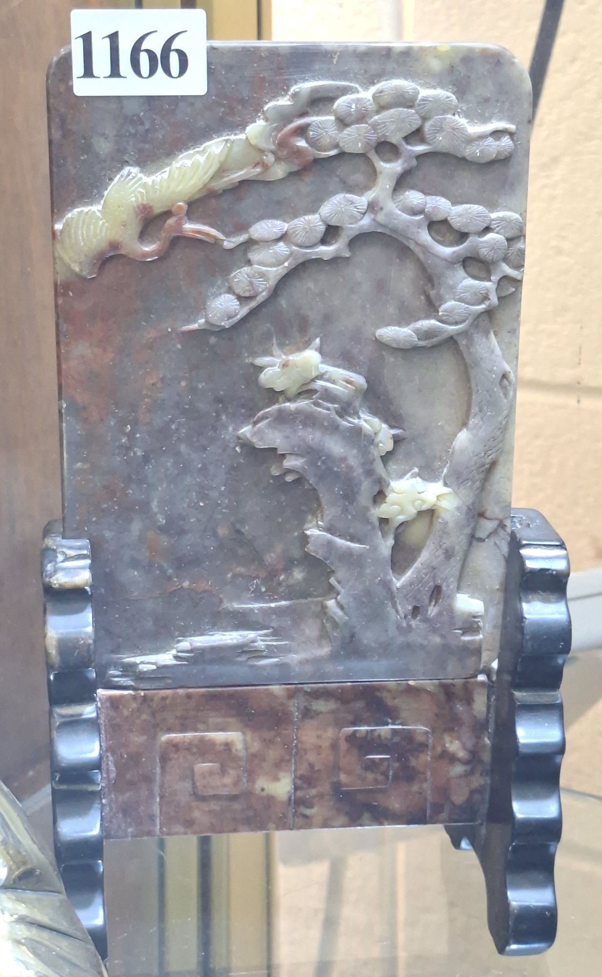 1166 · ORIENTAL STONE PLAQUE