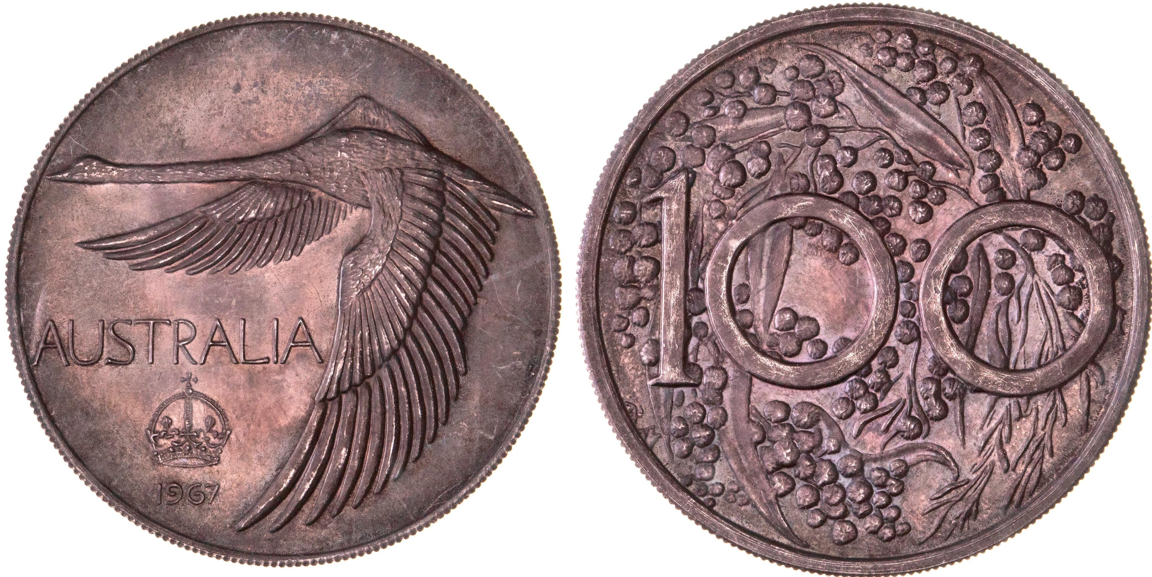 Swan dollar, 1967, UNC