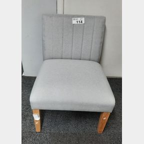 GEORGE AND MASON - PATRICIA ACCENT CHAIR - LIGHT GREY