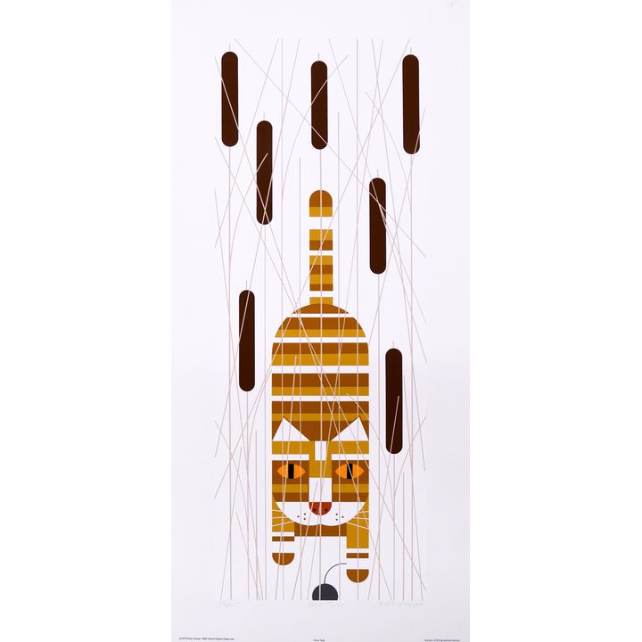 Edie Harper 'Nine Tails' S/N Limited Edition Serigraph.