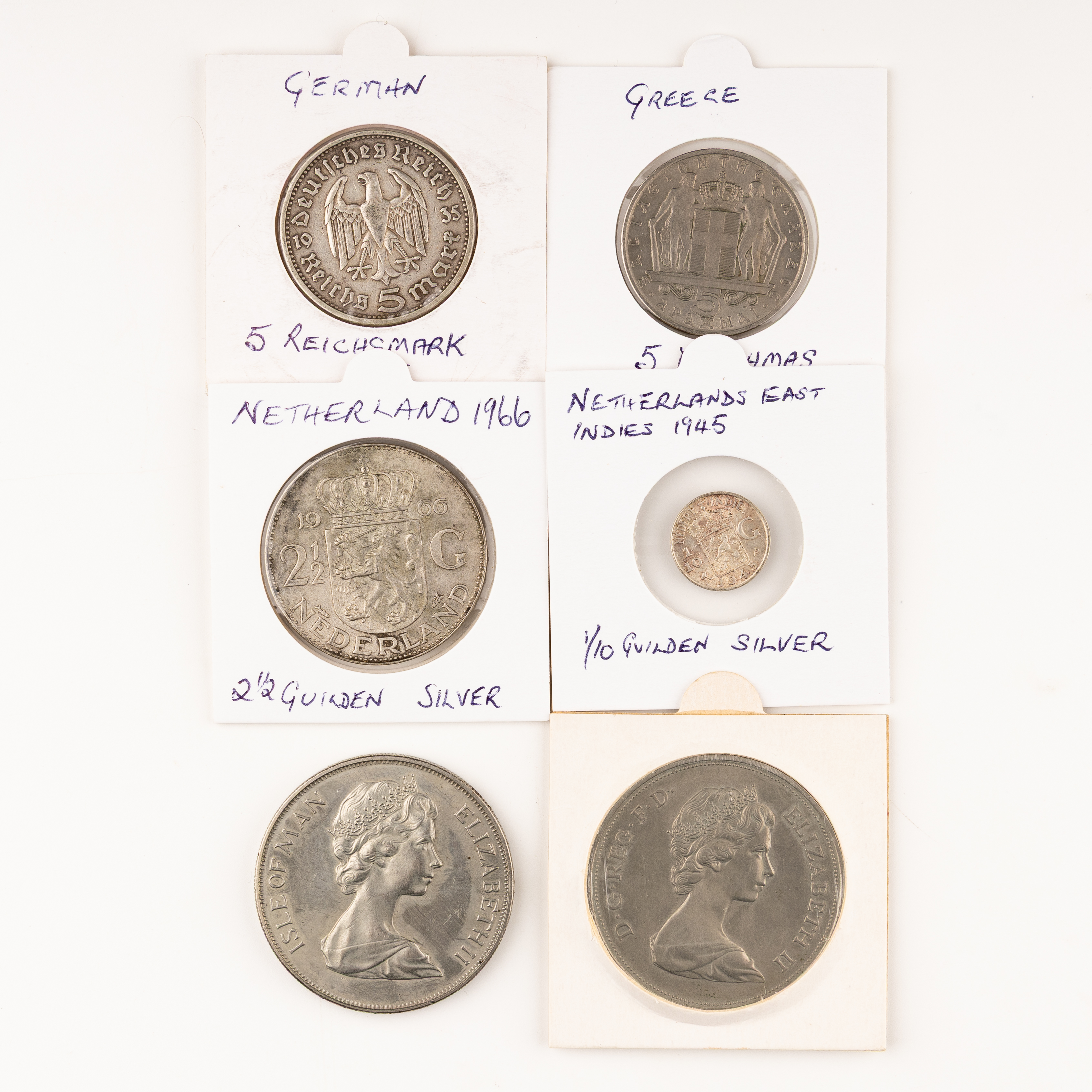 Germany, Greece, Great Britain, Isle of Man & Netherlands, Accumulation, 1935 - 1977, Fine - UNC