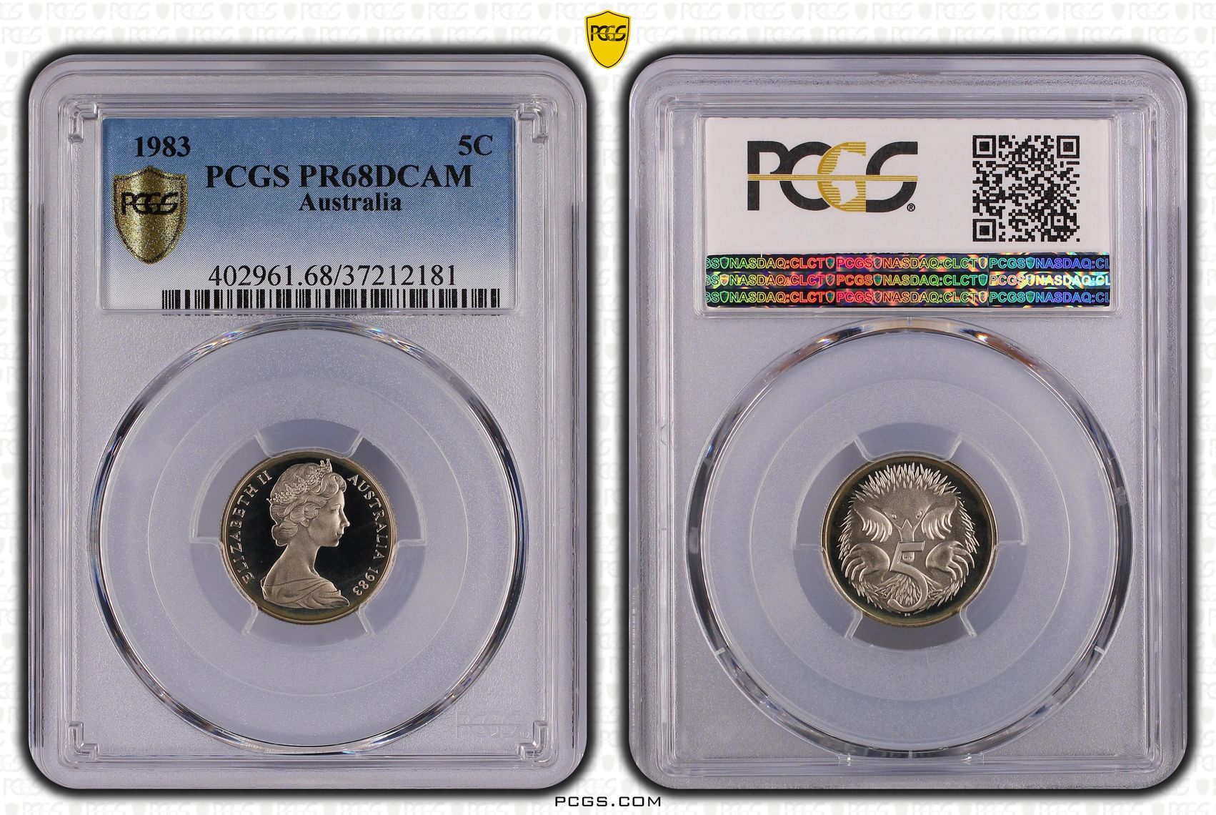 Elizabeth II, , Five Cent, 1983, PCGS PR68DCAM