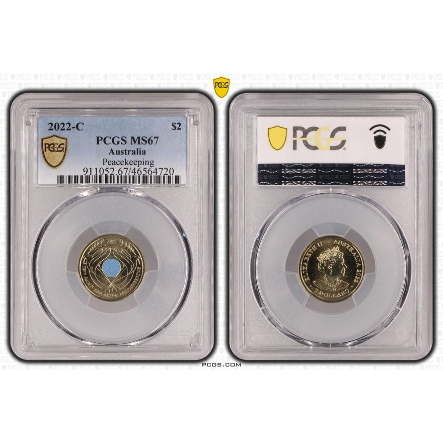 Peacekeeping Colorized , Two Dollar, 2022-C, PCGS MS67