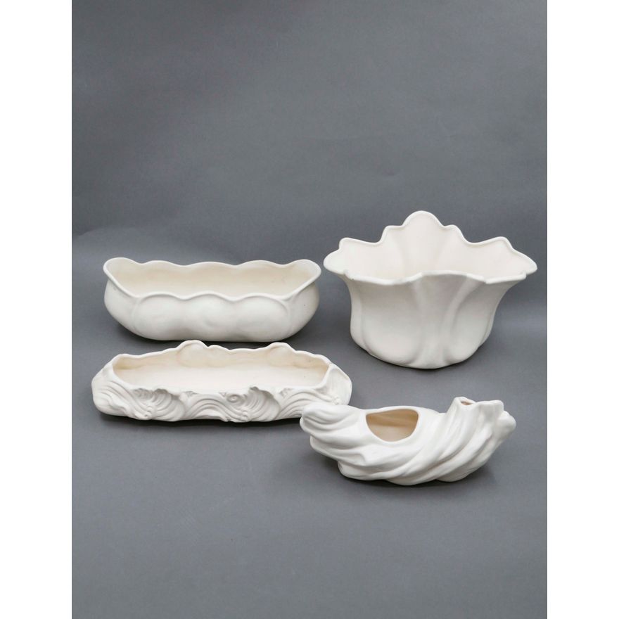 Crown Lynn Potteries - A collection of four trough vases