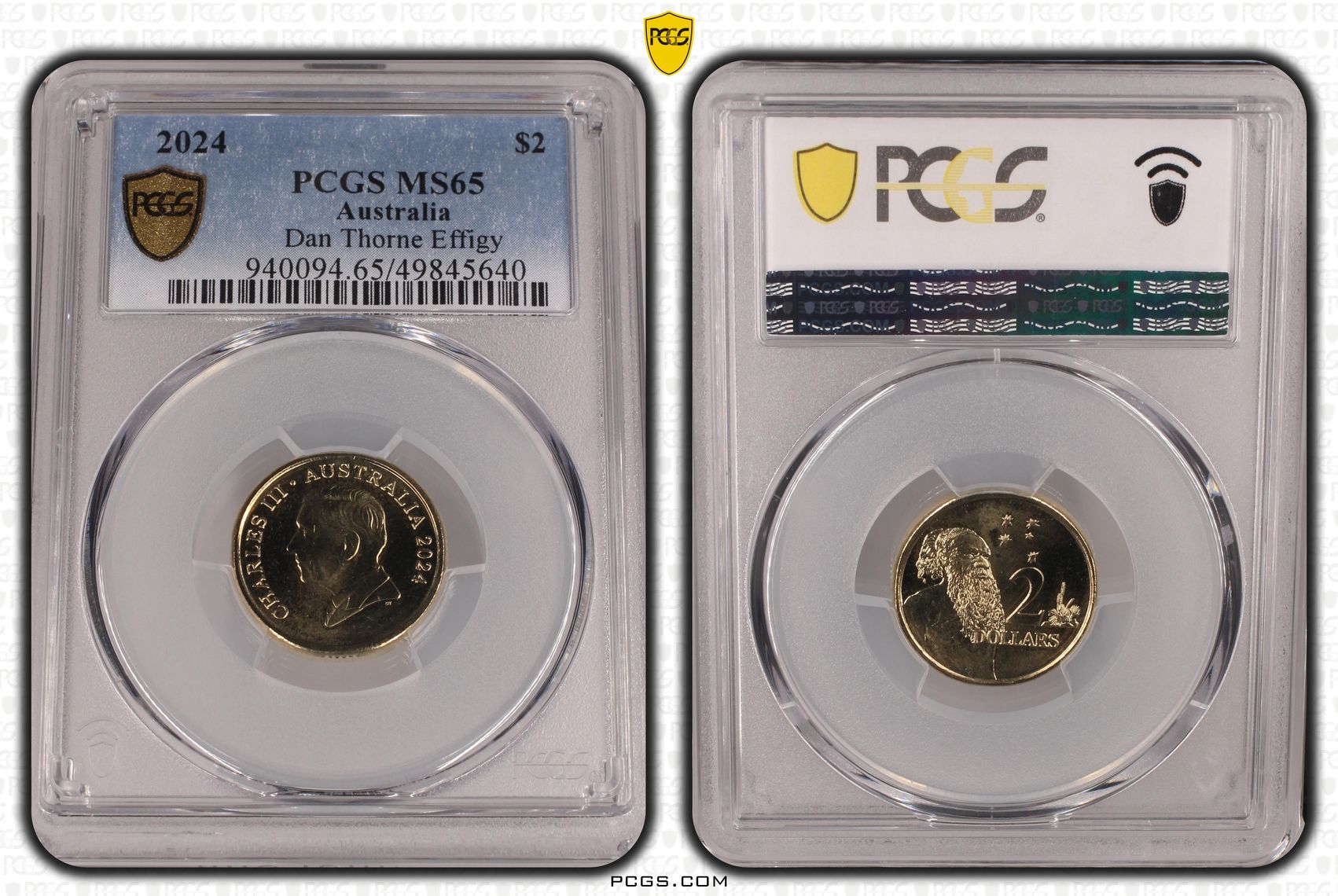 Dan Thorne Effigy , Two Dollar, 2024, PCGS MS65