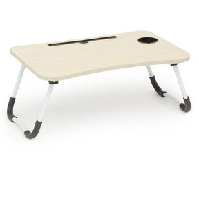 PowerUp Foldable Laptop Stand with Cup Holder Wood PowerUp | SIDE DAMAGED