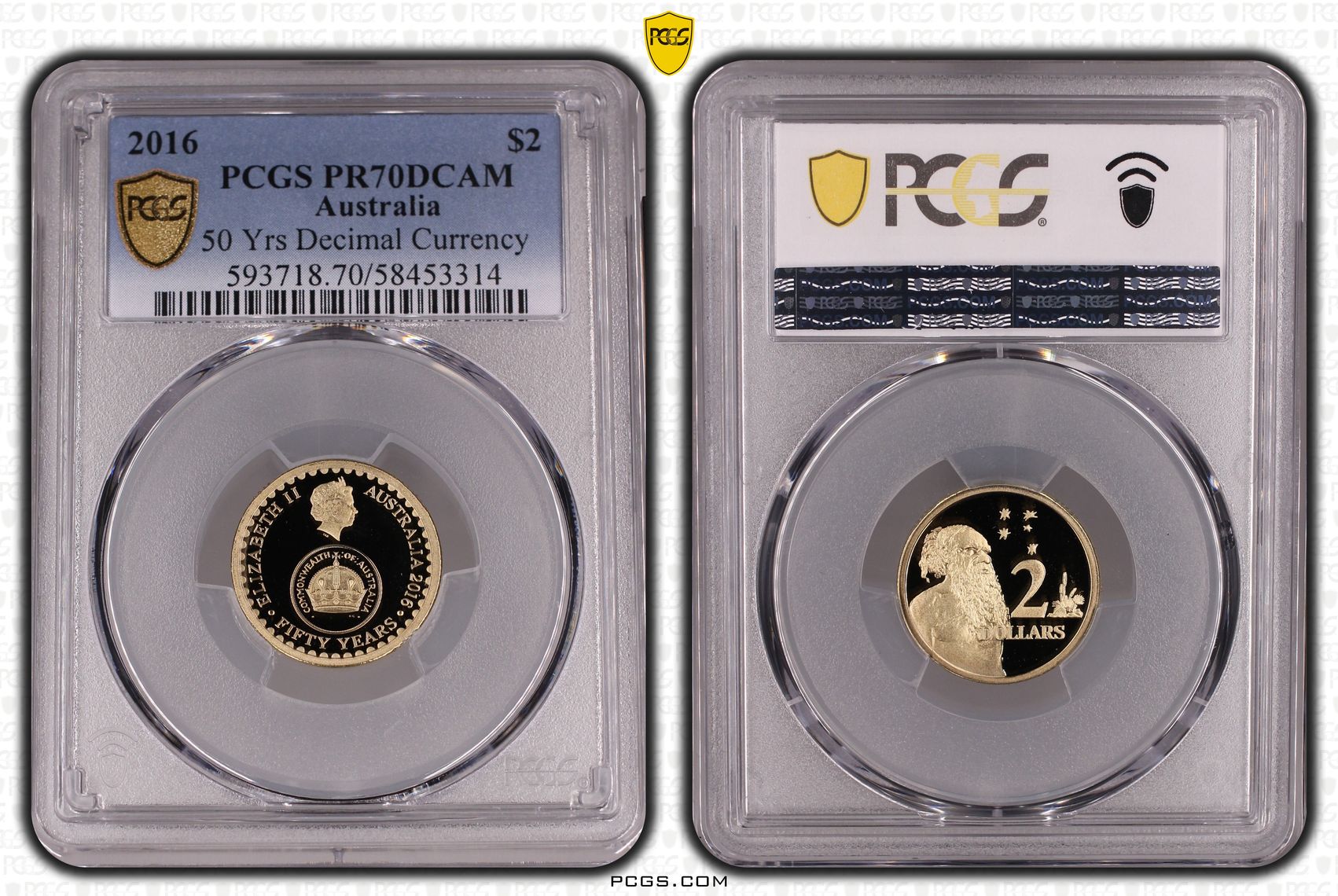 50 Yrs Decimal Currency, Two Dollar, 2016, PCGS PR70DCAM