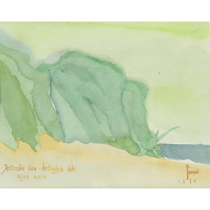 Andrzej Lipniewski | Jastrzębia Góra-destrukcja lądu, aqua mare, 1986