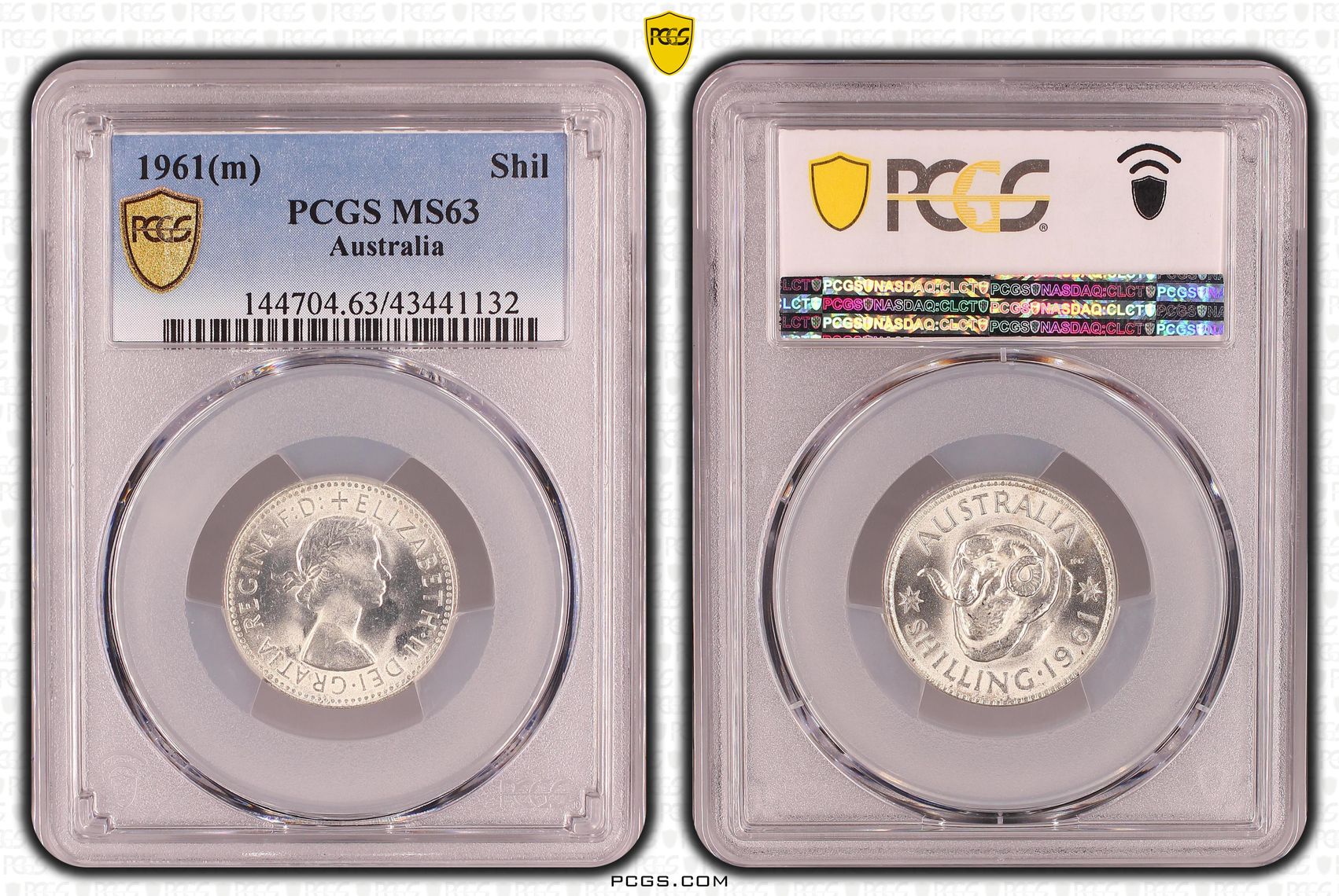 Shilling, 1961(m), PCGS MS 63