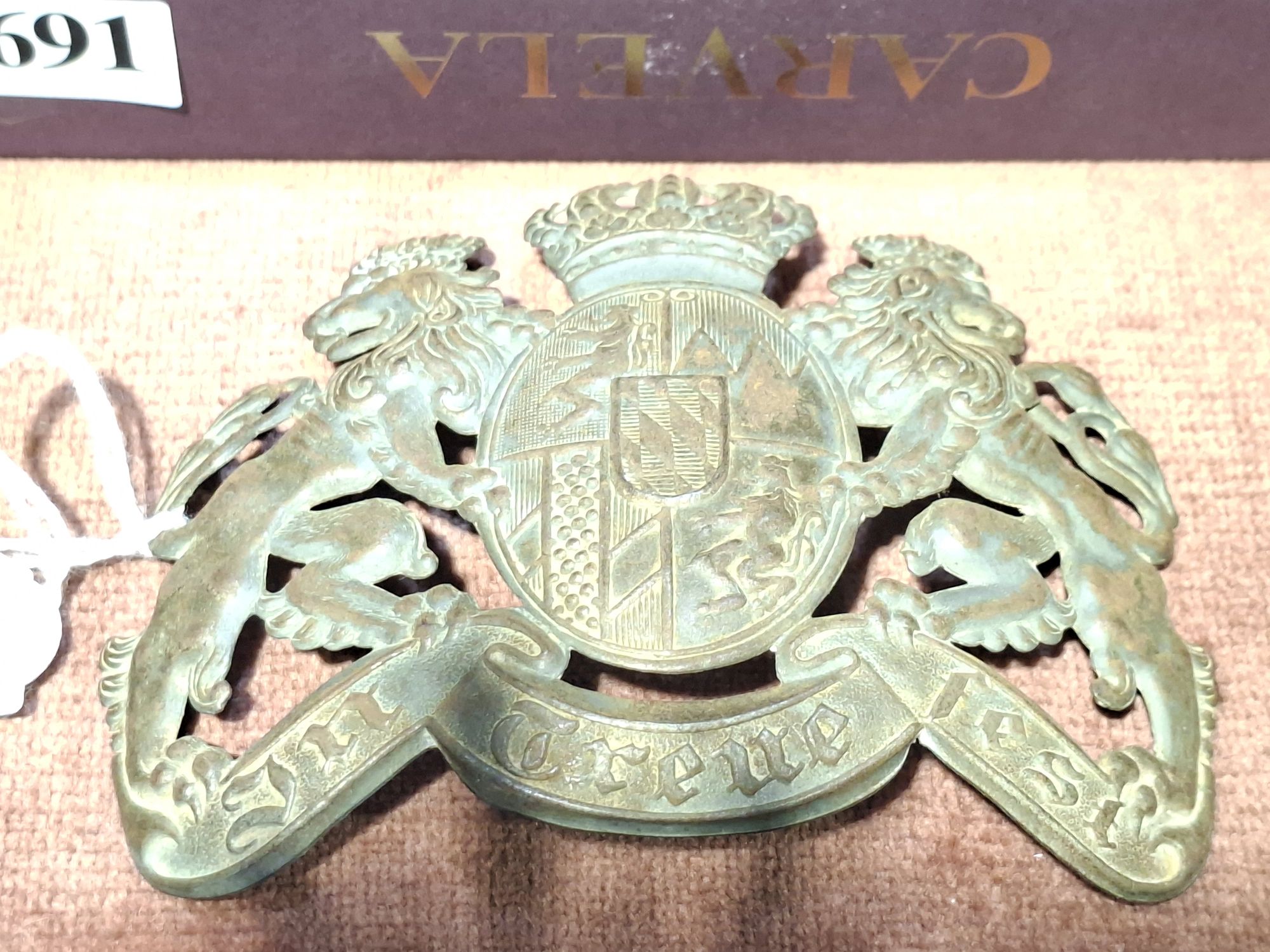 GERMAN WWI PICKELHAUBE BADGE