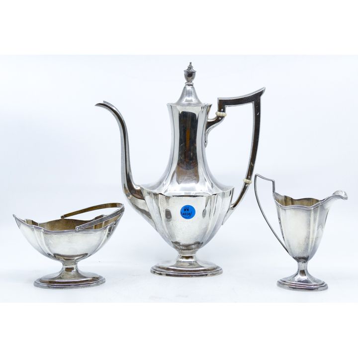 3pc Gorham ''Plymouth'' Sterling Tea Set 5'' to 10.5'' - 686 Grams TW