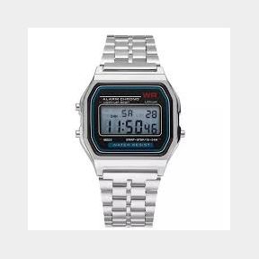 Retro Classic Design Steel Digital Wristwatch (silver) - -(Battery Not Included) 51745/20478 SN B3 (S3)